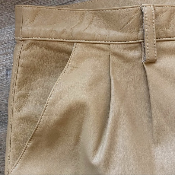 Missani Le Collezioni NWT Leather Pants Size 36 - Picture 6 of 15